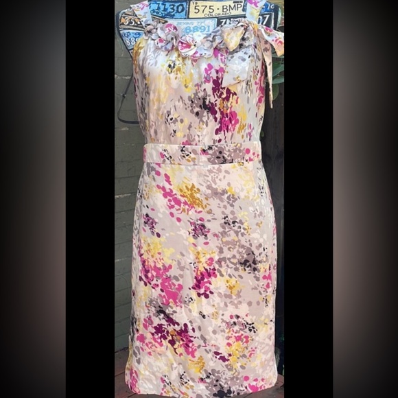 🌸 Floral Silky Sheath Dress - Picture 11 of 11